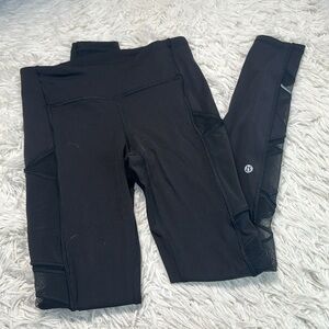 Lululemon Speed Up Tight *Mesh 28" Black